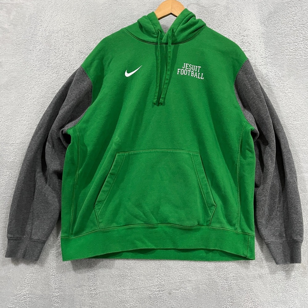Vintage Nike Team Jesuit Hoodie Mens XL Center Swoosh Sweatshirt Retro Y2K